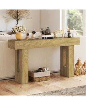 42 Inch Console Table, Narrow Sofa Table Behind the Couch,
