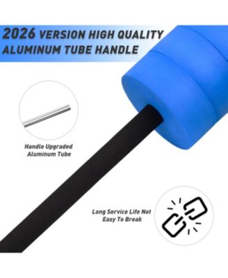 Aquatic Exercise Dumbbells Water Dumbbell Pool Resistance Aquatic Fitness Barbells with 4 High-Density EVA Foam Pool Weights Dumbbells