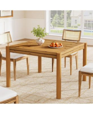 Square Solid Wood Dining Table, 39.4"