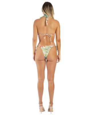 Women's Tropical Halter Bikini Set - Luxury Resort Wear Swimwear