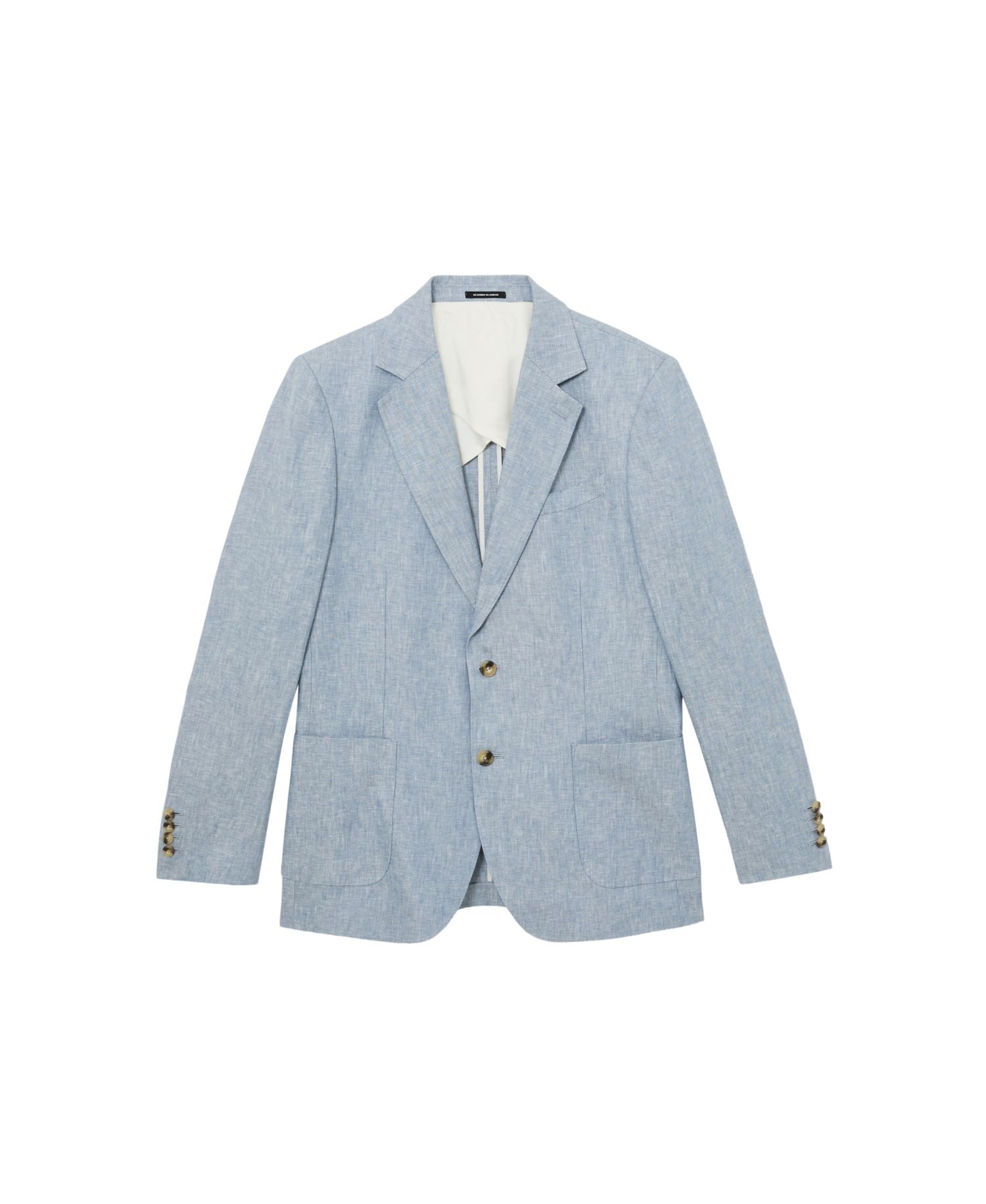 Men's Atlantic Tailored-Fit Linen-Twill Single-Breasted Blazer