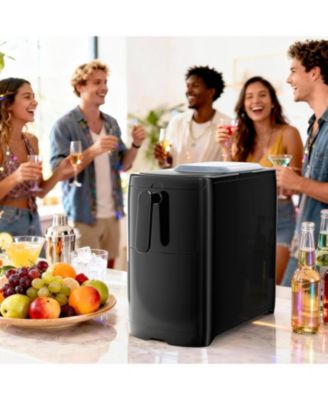 Countertop Ice Maker, 18 lbs/24H, Self-Cleaning, One-Touch