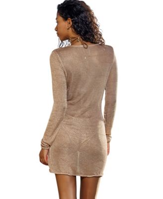 Women's Elodie Long Sleeve Cover-Up Mini Dress