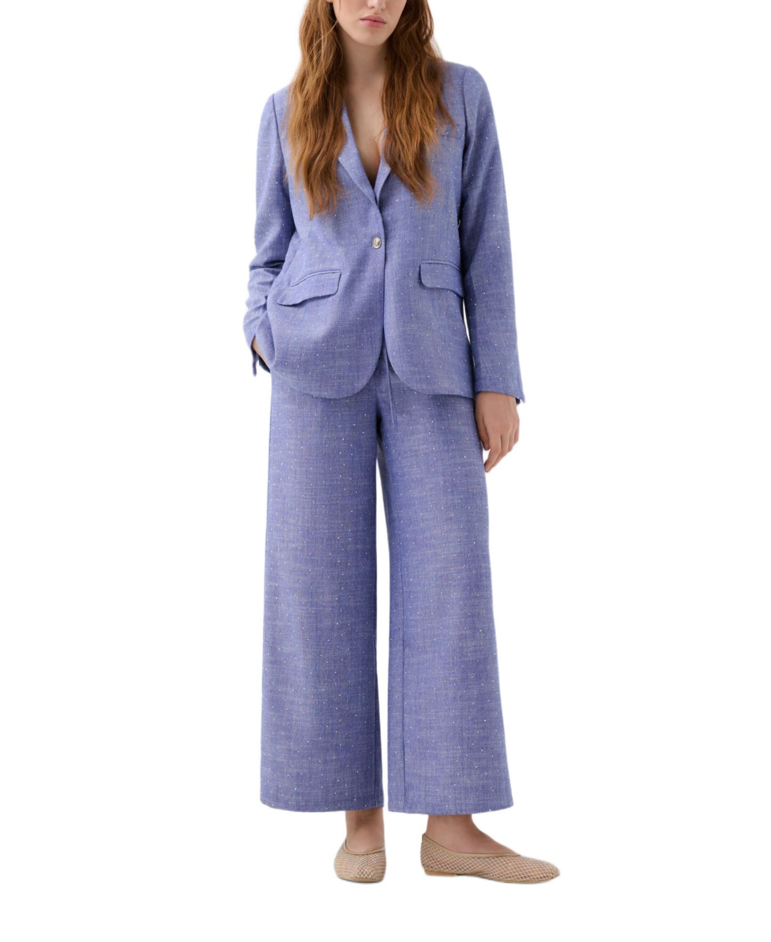 Women's Linen Studs Pant