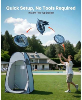 Instant Pop-Up Portable Privacy Shower Tent for Camping and Beach Use