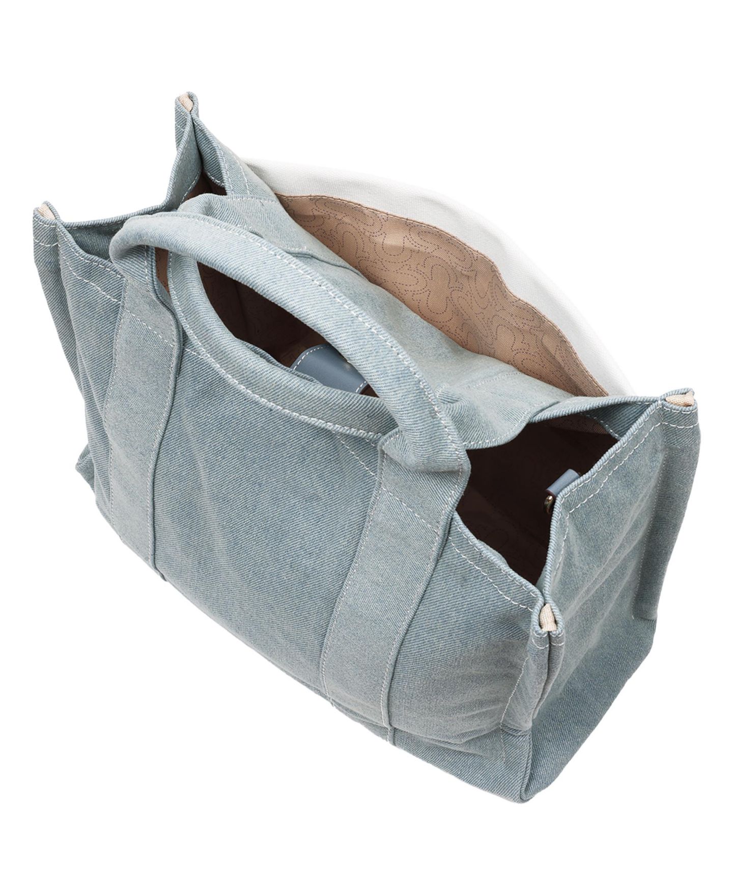Женская сумка True Religion Ace Mega Pocket Buddha Tote - Denim World Tour, цвет: Джинсовый — фото 5
