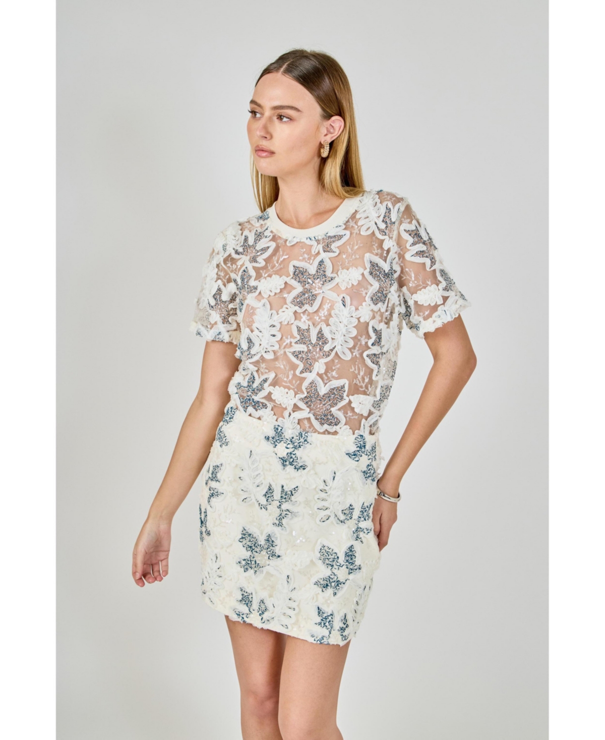 endless rose Women's Embroidered Short Skirt