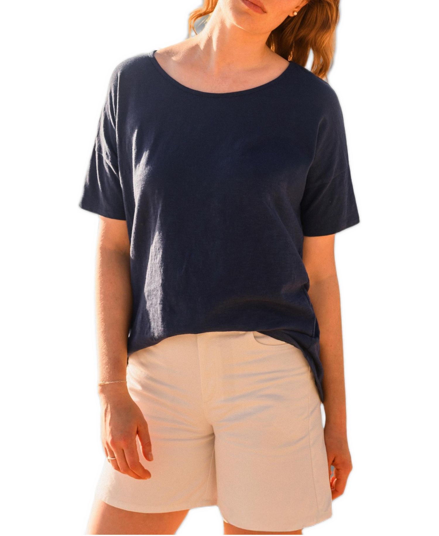 Women's Round Neck Boxy Fit T-Shirt