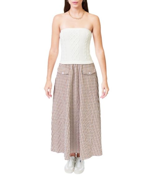 Женское платье Central Park West Laurel Cable Gingham Two for Dress
