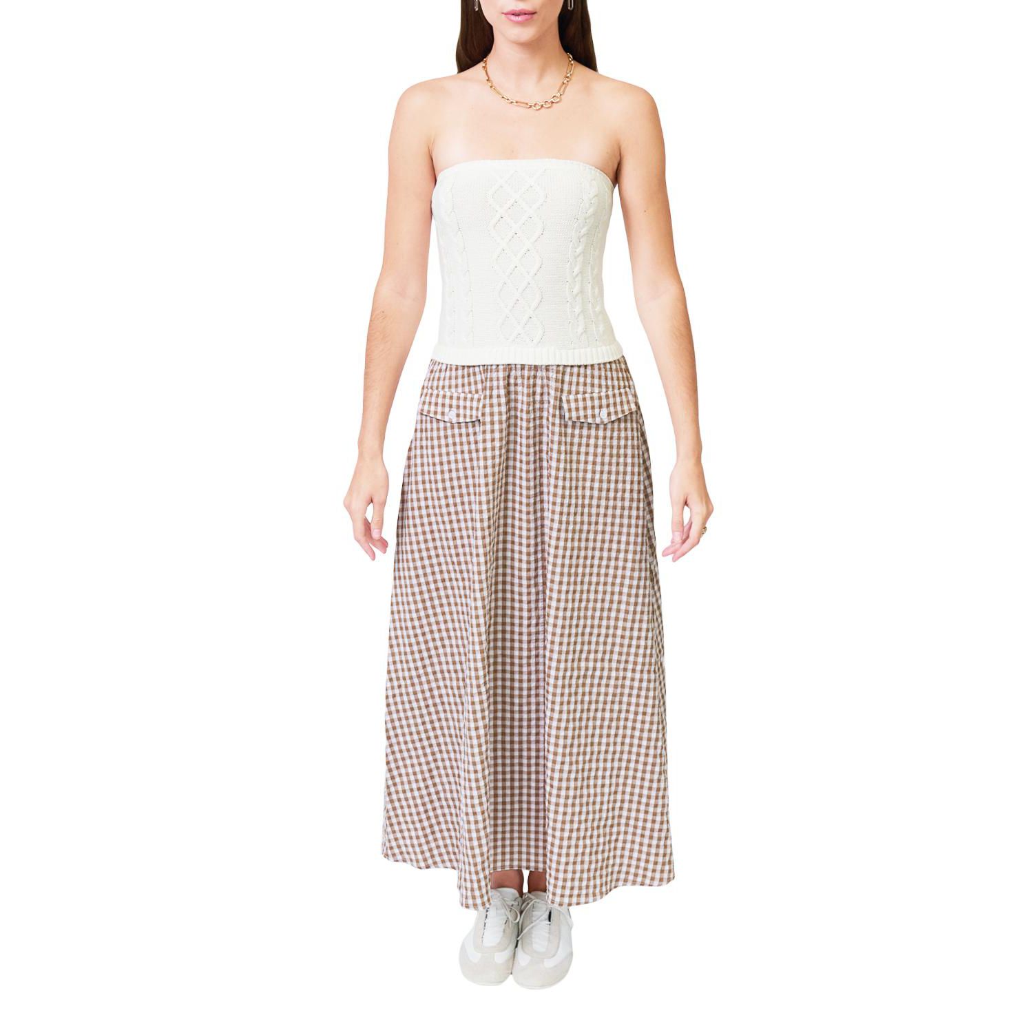 Women's Laurel Cable Gingham Two for Dress