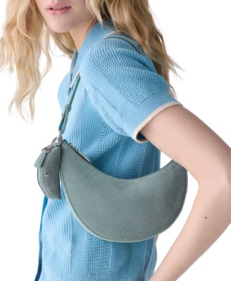 Duo Mini Suede Shoulder Handbag