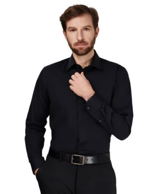 Men's Slim-Fit Spread-Collar Shirt
