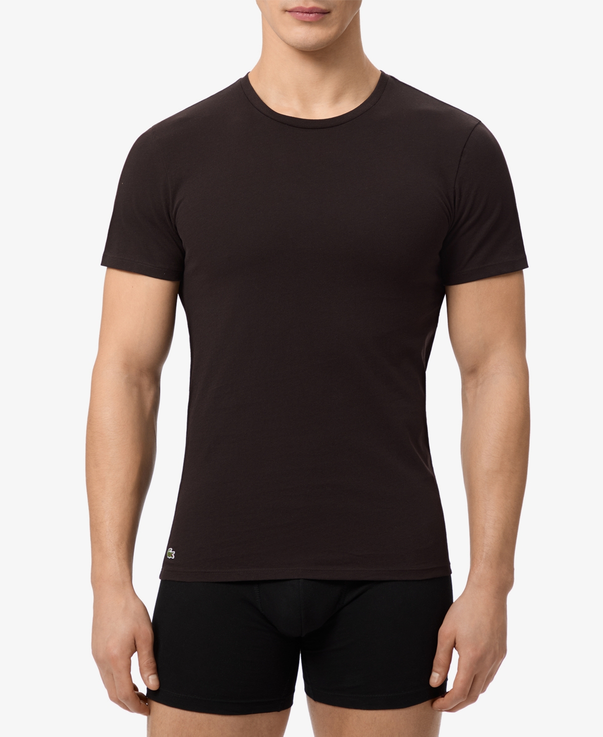 Lacoste Men's 5-Pack Slim Fit Crewneck Undershirts