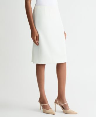 Women's Pebble Crepe Pencil Skirt