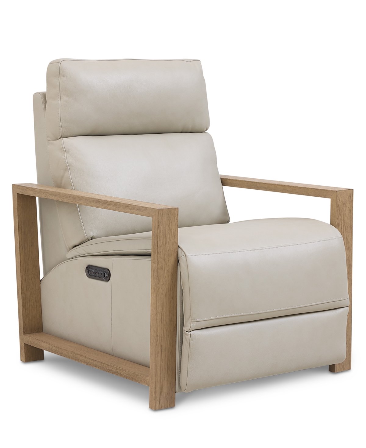 Maxyne 33" Leather 2 Power Motion Arm Recliner