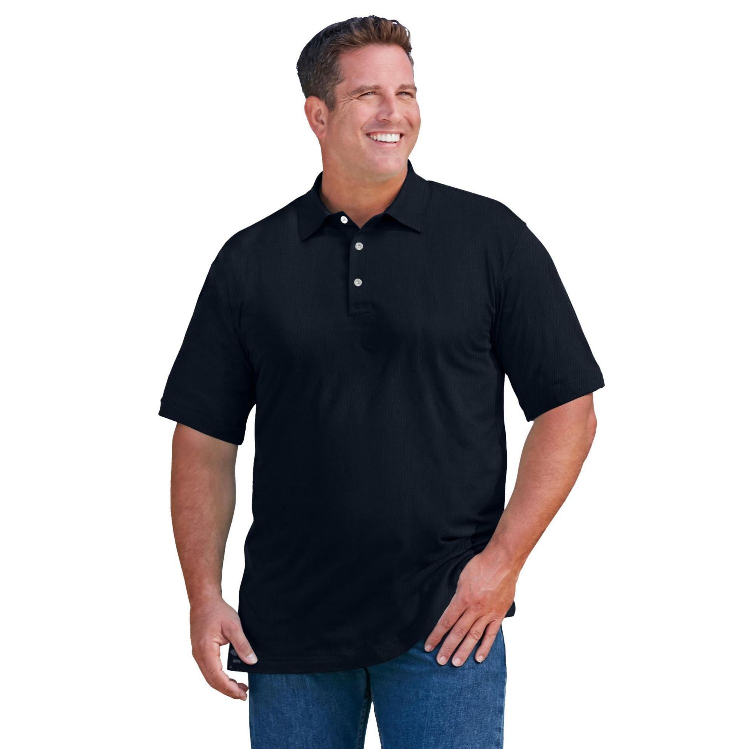 Big & Tall Ribbed Polo