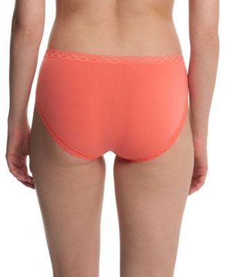 Women's Bliss Lace-Trim Cotton French-Cut Brief Underwear 152058
