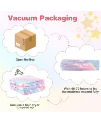 Tri-Fold Kids Sleeping Pad with Glow-in-the-Dark Cover