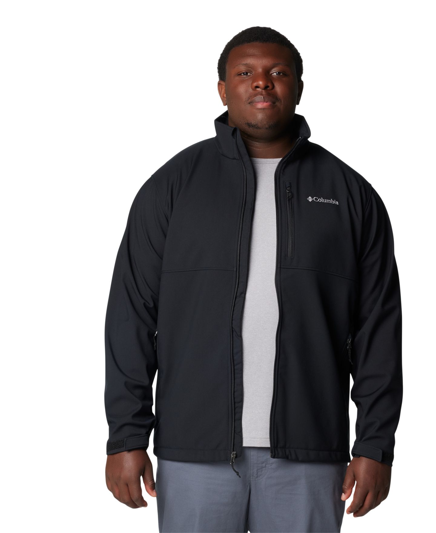 Мужская куртка Columbia Big & Tall Ascender Softshell, цвет: Чёрный — фото 3
