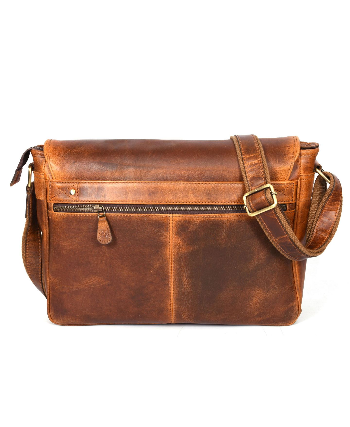 Сумка Aaron Leather Goods Messenger, цвет: Коричневый — фото 8