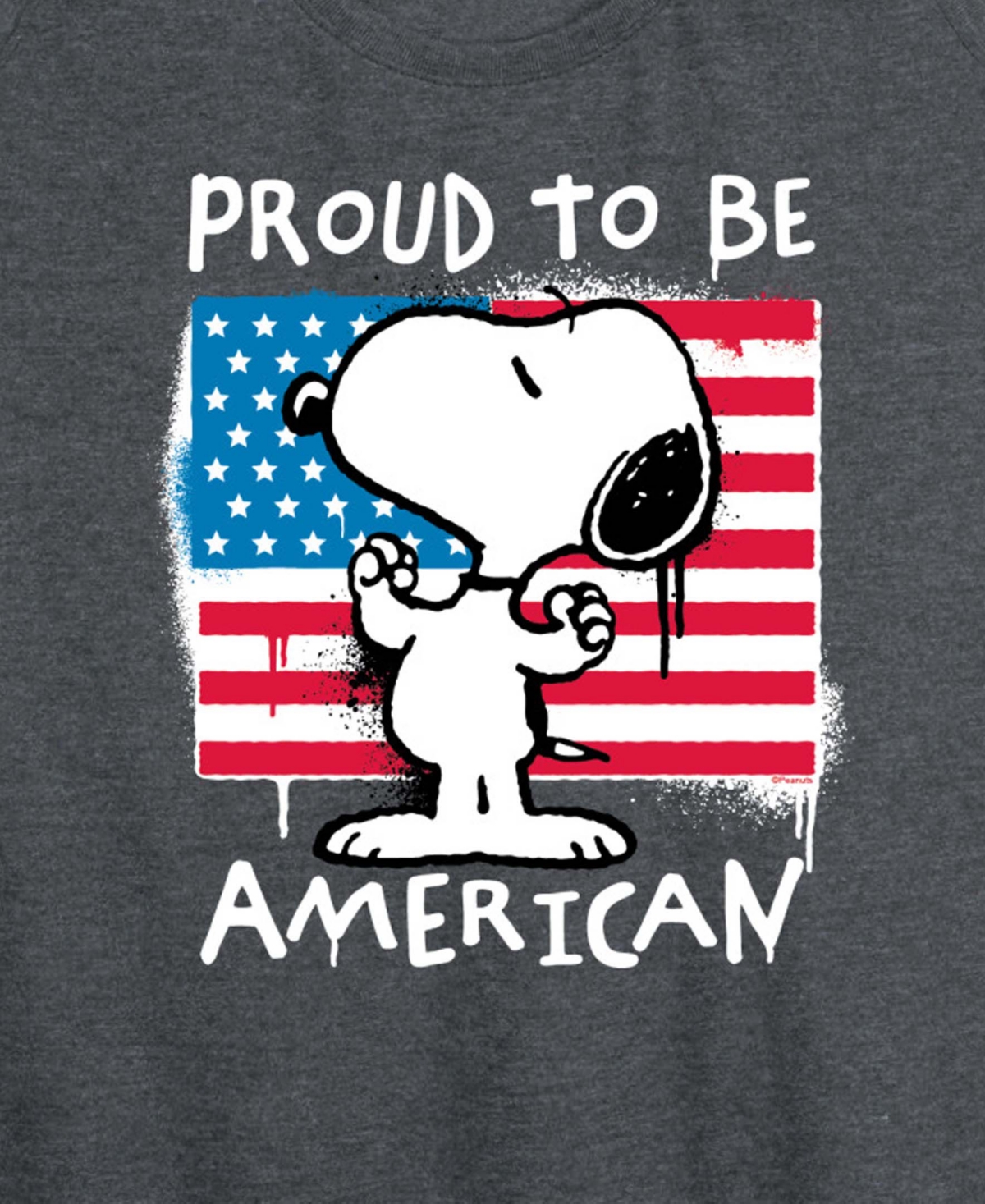 Hybrid Apparel Plus Peanuts Snoopy Street Usa Racerback Graphic Tank Top