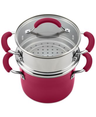 Cucina 3-Quart Nonstick Saucepot with Steamer and Lid