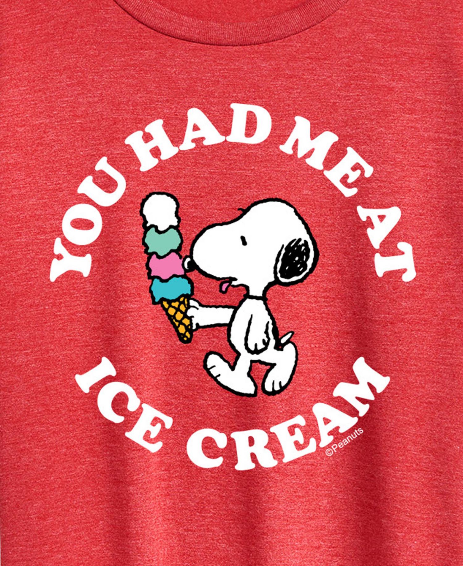Plus Size Peanuts Summer Love Snoopy and Woodstock Short-Sleeve Graphic T-Shirt