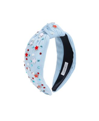Sweet Wink Little and Big Girls Usa Stars Gemstone Headband - Light blue 32$