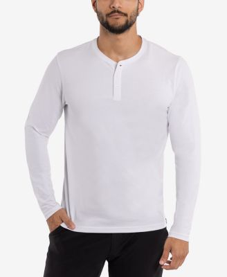 X RAY Men's Long Sleeve Henley T-Shirt