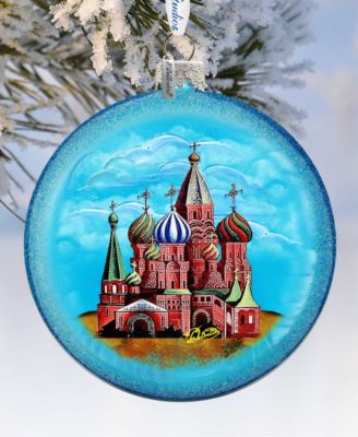 Saint Basil Cathedral Glass Ornament