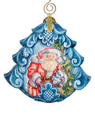 Hand Painted Gift Giving Pleasure Scenic Ornament