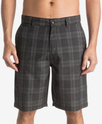 quiksilver plaid shorts