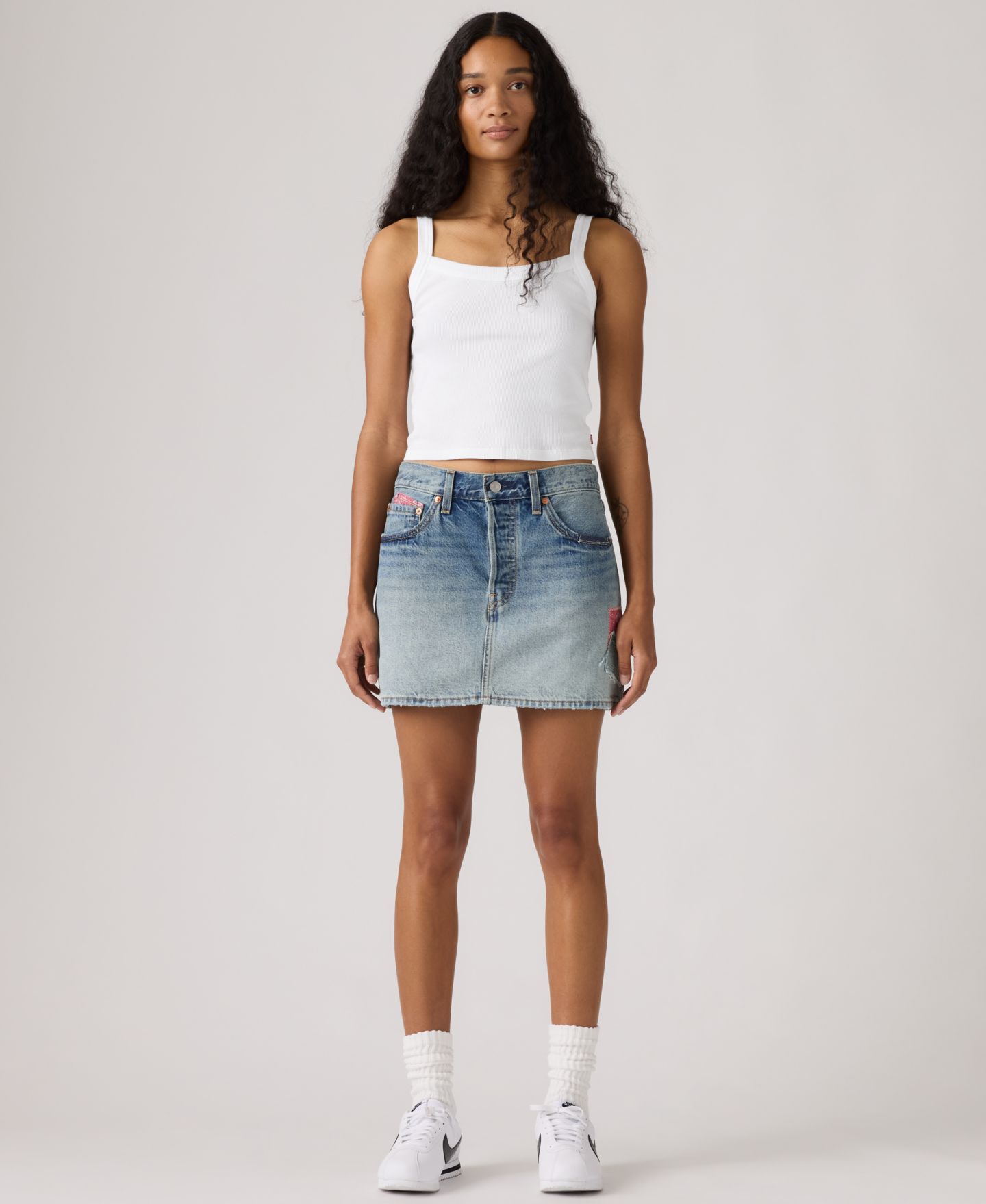 Женская юбка Levi's Premium Icon Cotton Denim Skirt, цвет: Melodys Muse Skirt — фото 4
