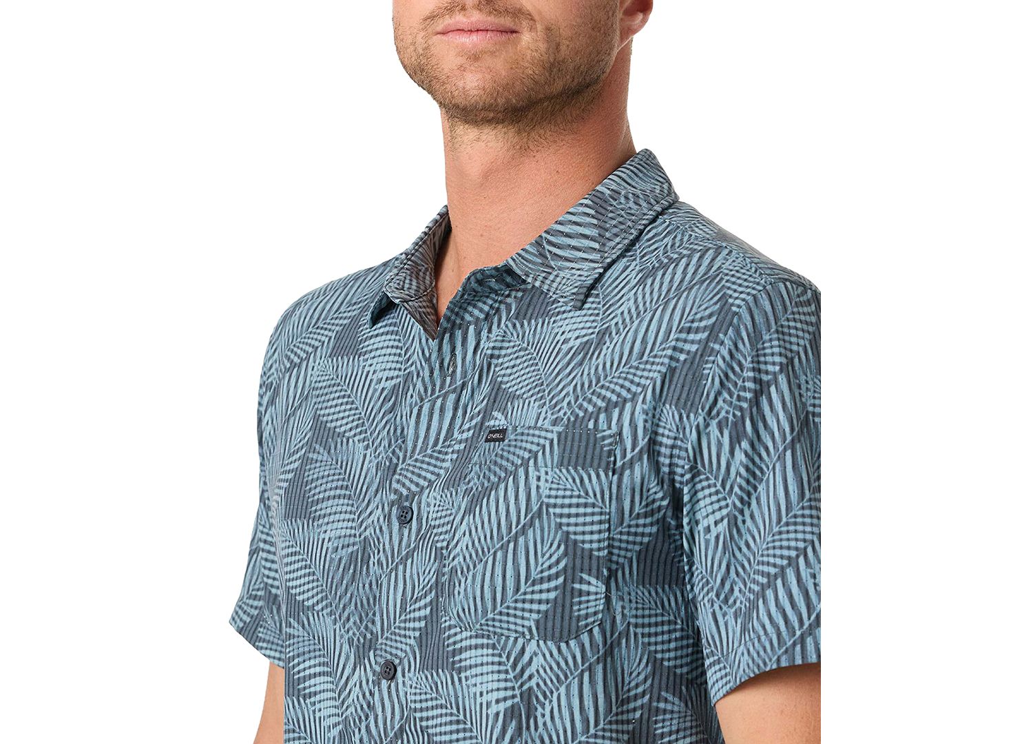 Men's Regular-Fit Tropical Print Shirt