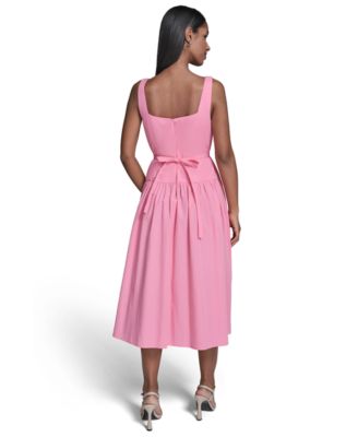 knee length dresses for ladies Macy Dress Satin Rust main image 0