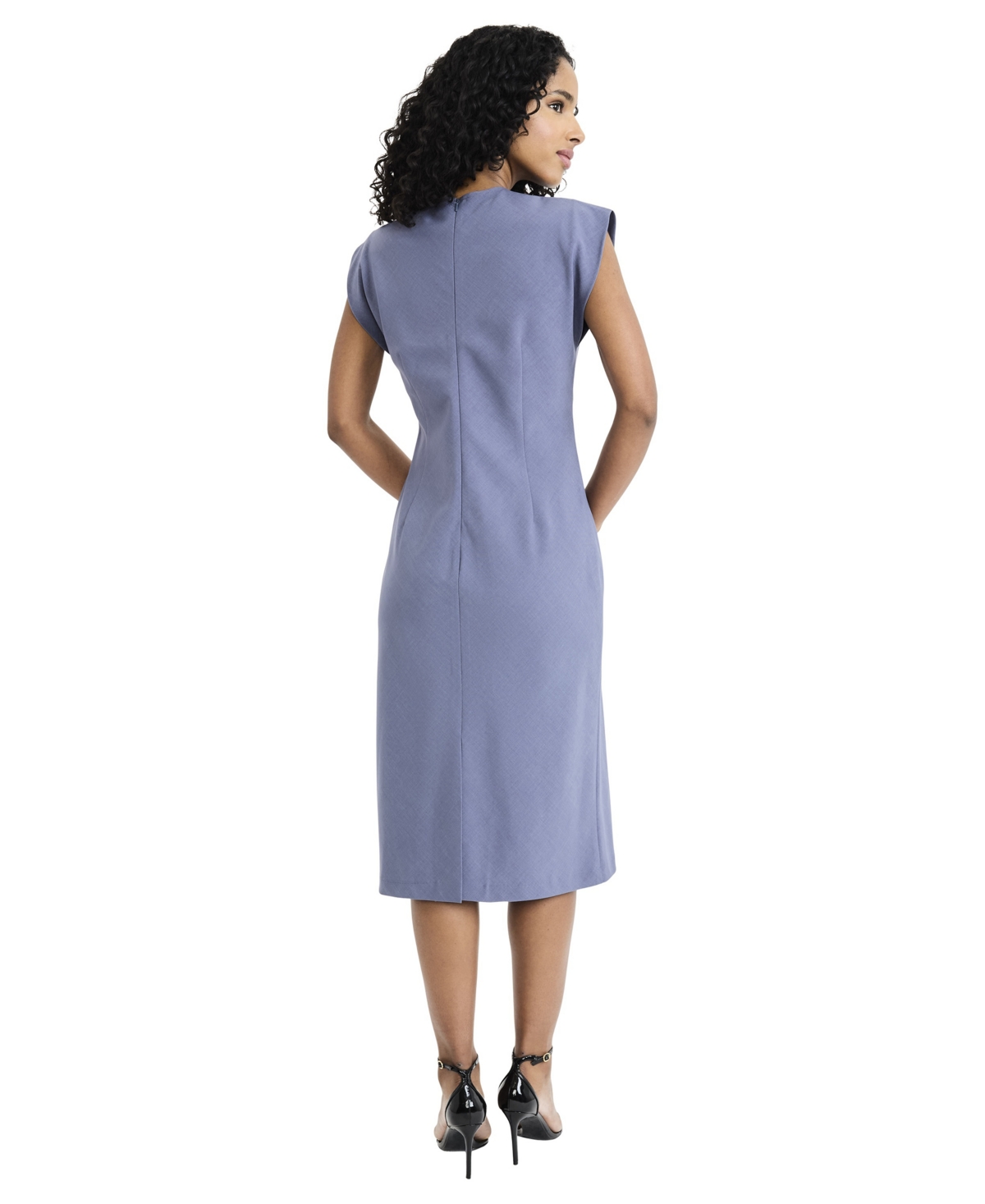 Luxely Women's Cap Sleeve Midi Dress