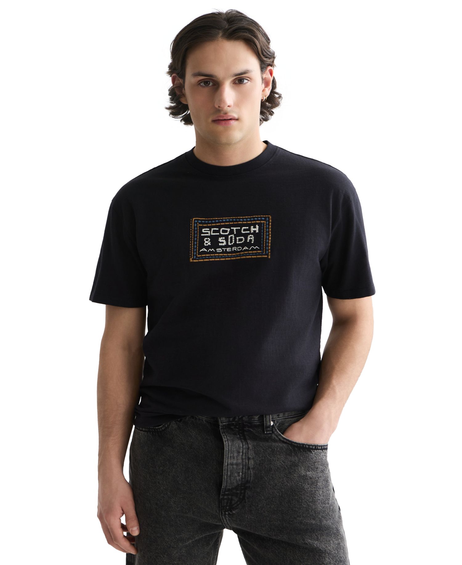 Men's Embroidered Tile Logo T-Shirt