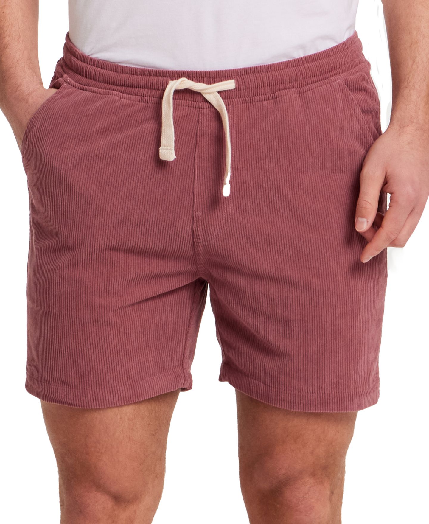 Мужские шорты Weatherproof Vintage Regular-Fit 6" Corduroy Cabana, цвет: Розовый коричневый — фото 1