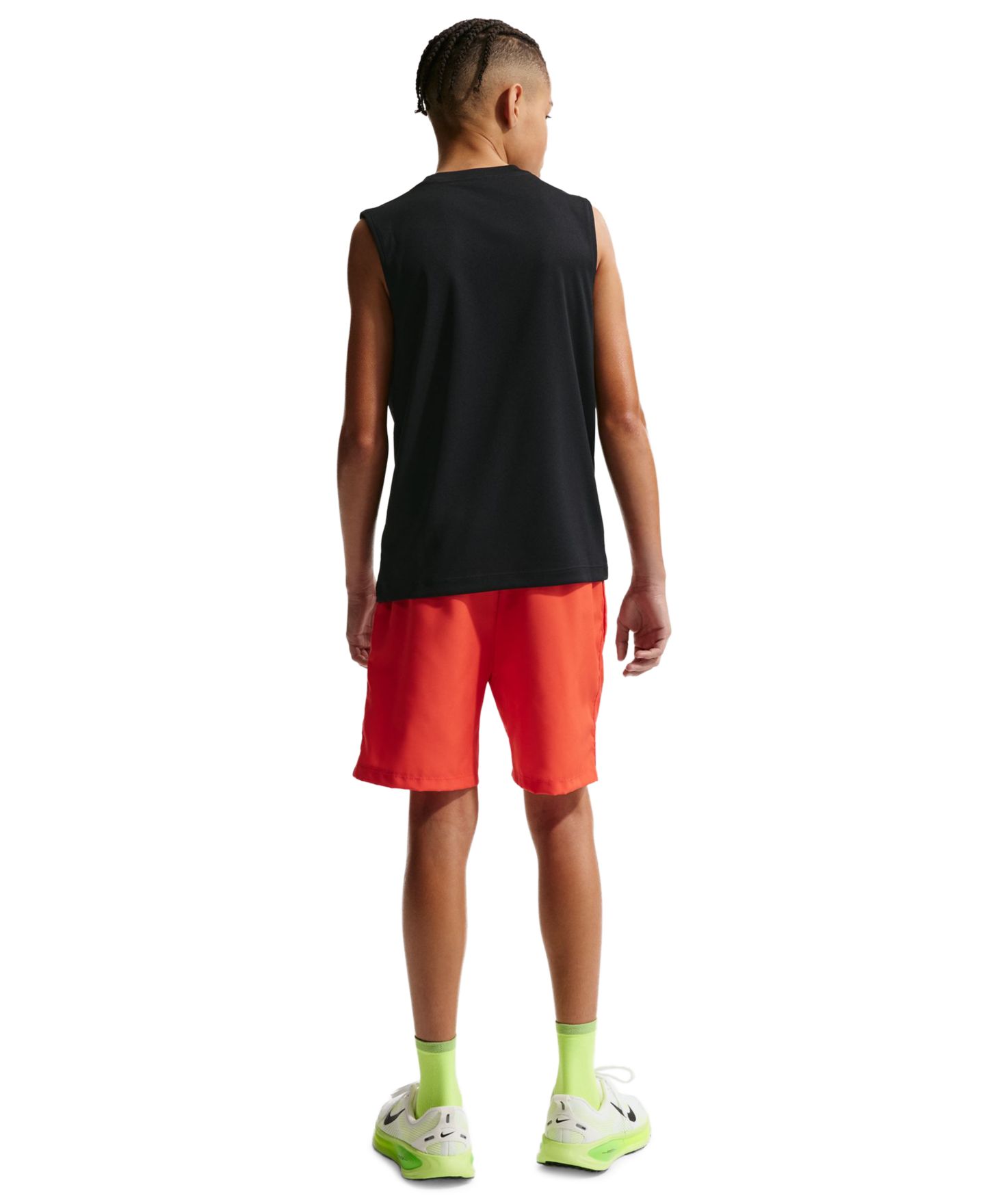 Топ Nike Dri-FIT Sleeveless Knit Tank Top для мальчиков, цвет: Чёрный — фото 6