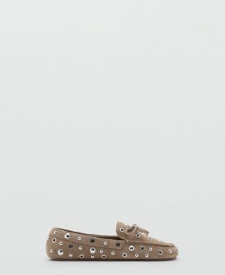 Women's Eyelets Suede Loafers