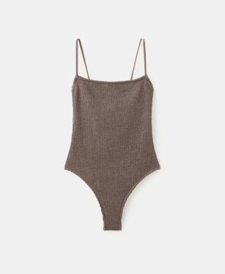 Women's Straps Textured Swimsuit