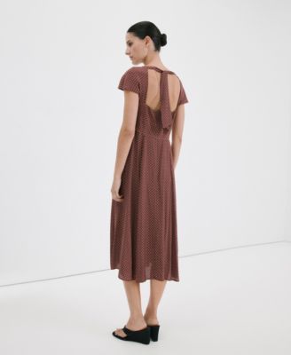 Mango Women's A-Line Polka-Dot Dress