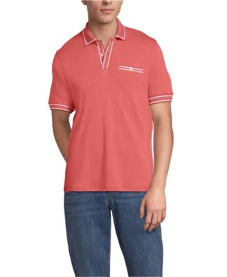 Men's Short Sleeve Tipped Welt Pocket Performance Supima Polo