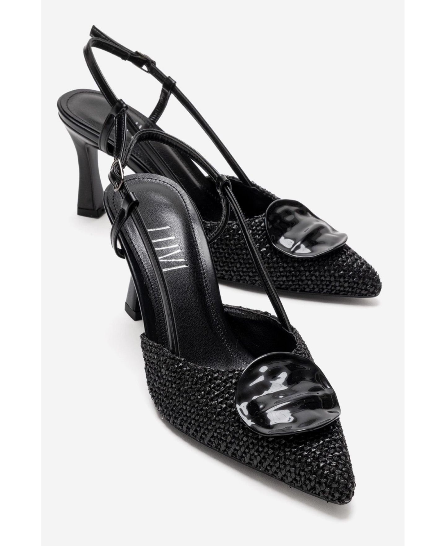 Женские туфли Prologue Shoes Women Levia Woven Pointed Toe Slingback, цвет: Чёрный — фото 3