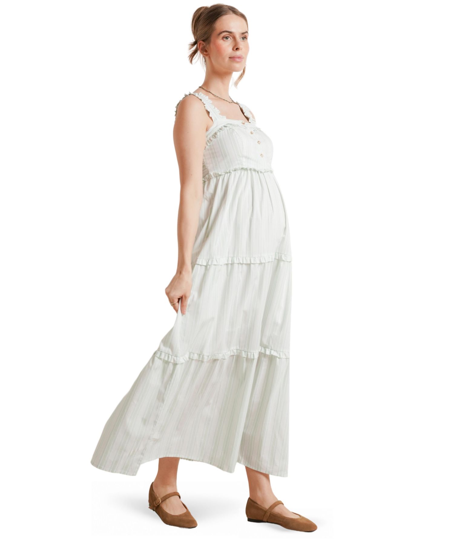 Emma Maternity and Nursing Maxi Dress