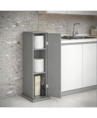 3-Tier Corner Cabinet - Modern Rustic Toilet Paper Storage for Bathroom Kitchen