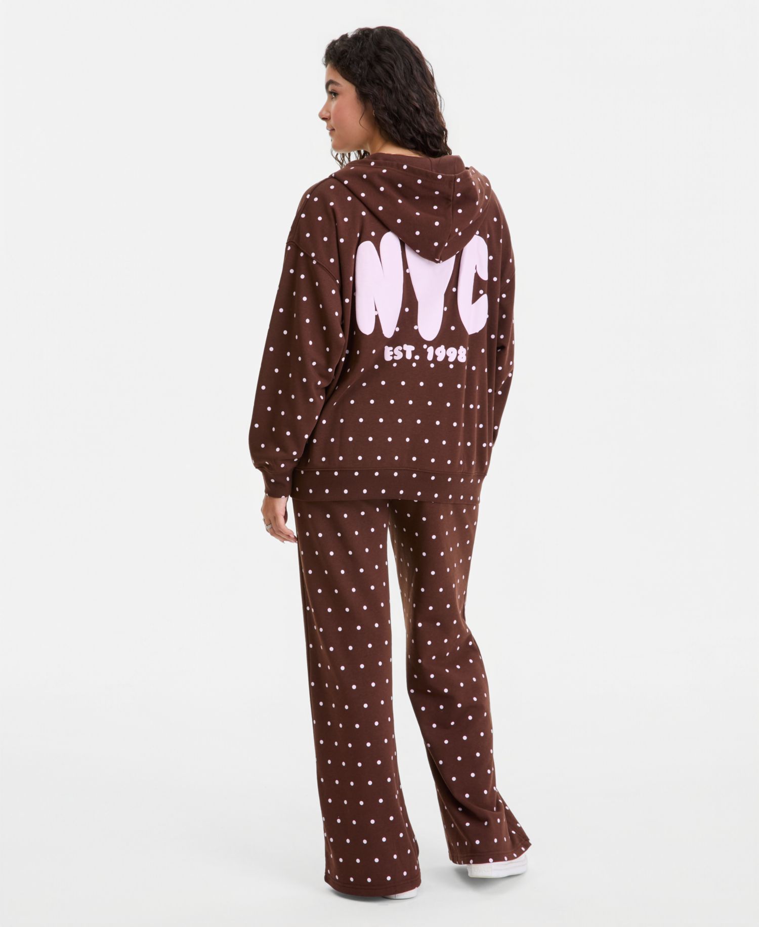 Juniors' Full-Zip Printed Hoodie