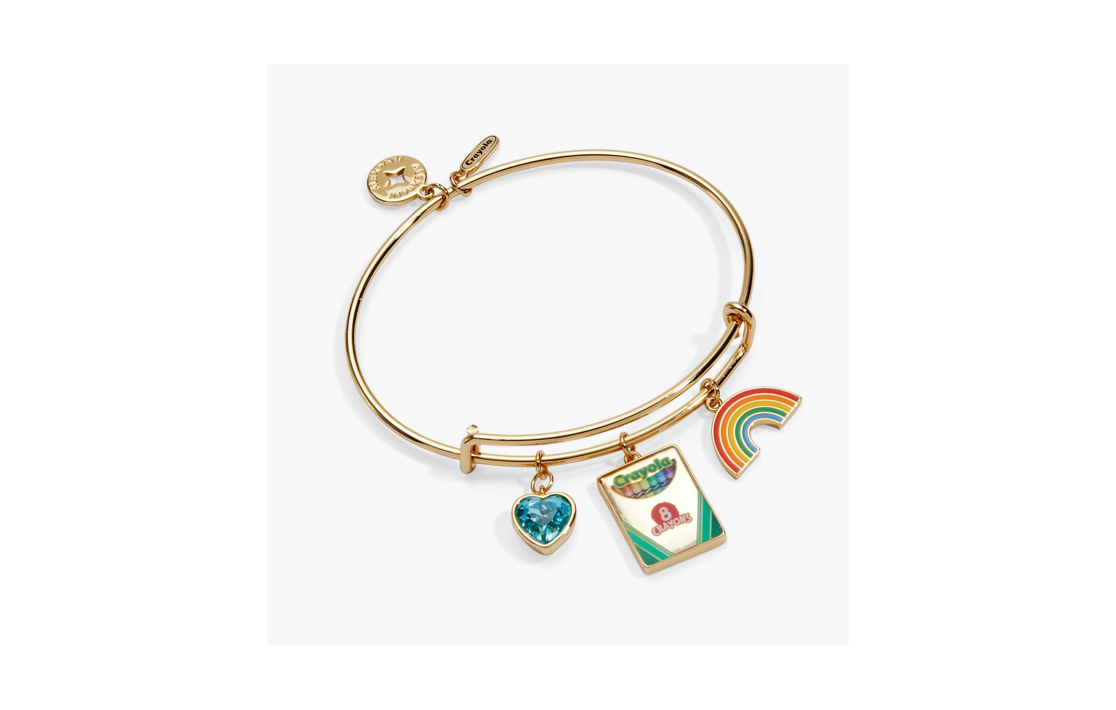 Alex and Ani Crayola 'To Teach Is To Color A Life Forever' Multi Charm Bangle