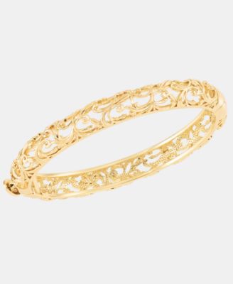 lonna & lilly Puffy Filigree Bangle Bracelet