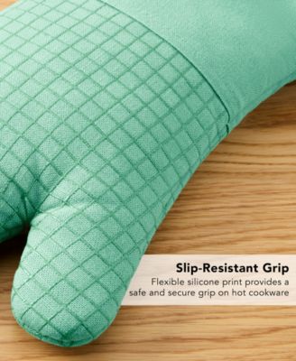 Gourmet Series Gridlines Oven Mitts Set, Pack of 2